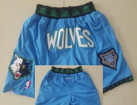 Men's Minnesota Timberwolves Blue Just Don Shorts