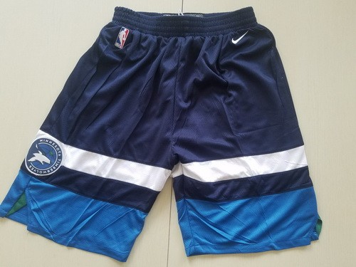 Men's Minnesota Timberwolves Navy Blue Swingman Shorts