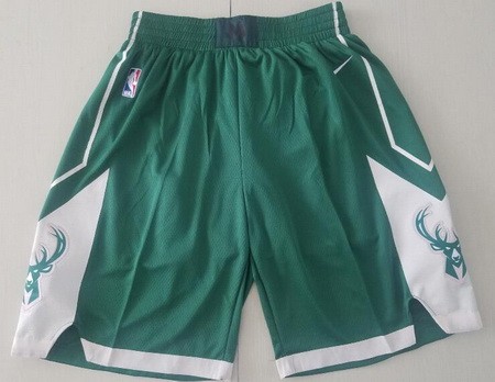 Men's Milwaukee Bucks Green Swingman Shorts