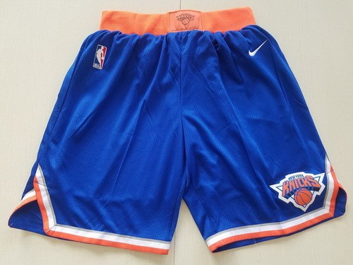 Men's New York Knicks Blue Nike Swingman Shorts