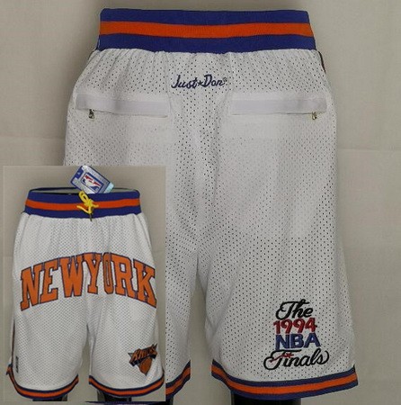 Men's New York Knicks White 1994 Just Don Swingman Shorts