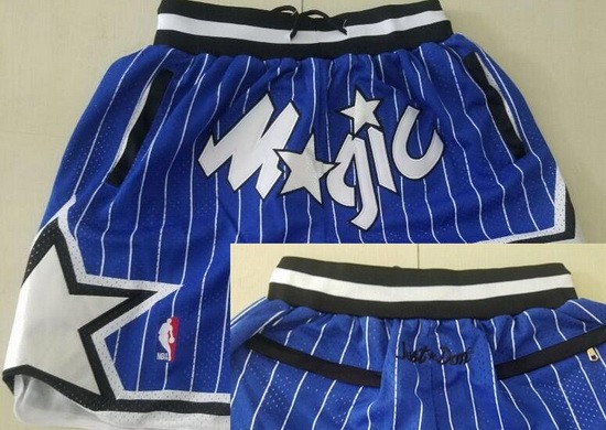 Men's Orlando Magic Blue Just Don Throwback Swingman Shorts