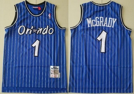 Men's Orlando Magic #1 Tracy McGrady Blue 2003 Hollywood Classic Swingman Jersey