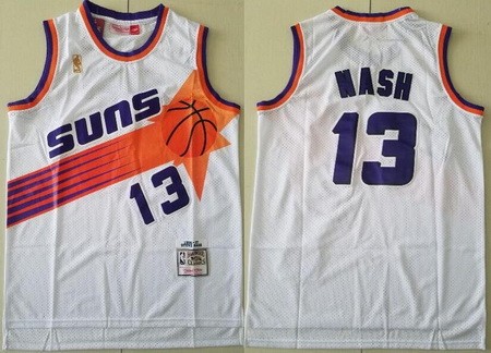 Men's Phoenix Suns #13 Steve Nash White 1996 Hollywood Classic Swingman Jersey