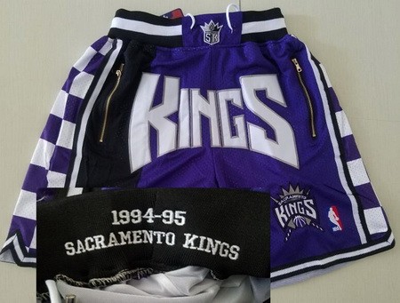 Men's Sacramento Kings Purple Just Don 1994 Swingman Shorts