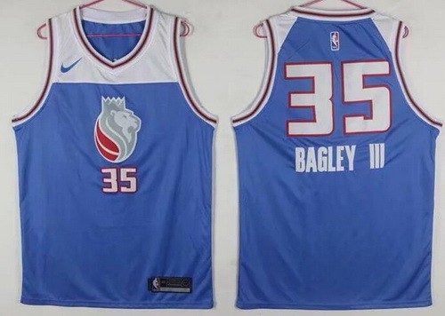 Men's Sacramento Kings #35 Marvin Bagley III Light Blue Icon Swingman Jersey