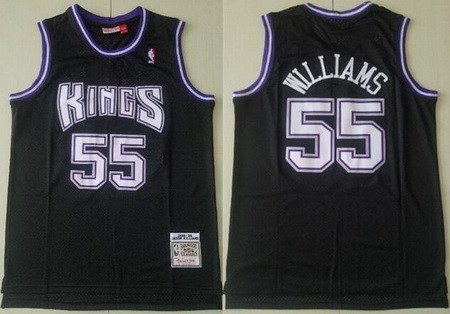 Men's Sacramento Kings #55 Jason Williams Black 1998 Hollywood Classic Swingman Jersey