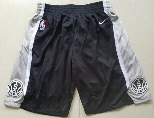 Men's San Antonio Spurs Black Nike Swingman Shorts