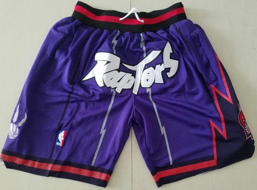 Men's Toronto Raptors Purple Just Don Swingman Shorts