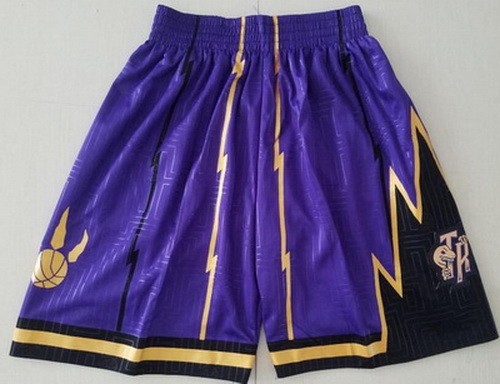 Men's Toronto Raptors Purple Hardwood Classics Limited Swingman Shorts