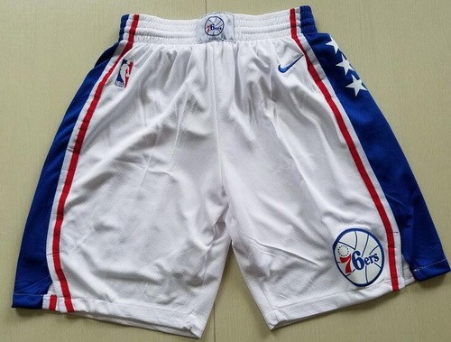 Men's Philadelphia 76ers White Nike Swingman Shorts