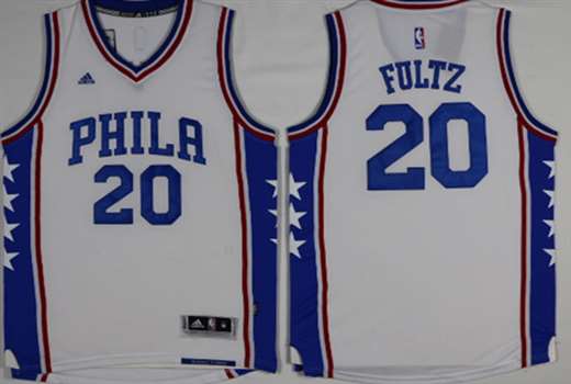 Mens 2017-18 Season Nba Philadelphia 76ers #20 Markelle Fultz white Swingman Nike Jersey