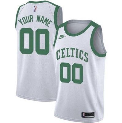 Boston Celtics Customized White 75th Anniversary Stitched Swingman Jersey