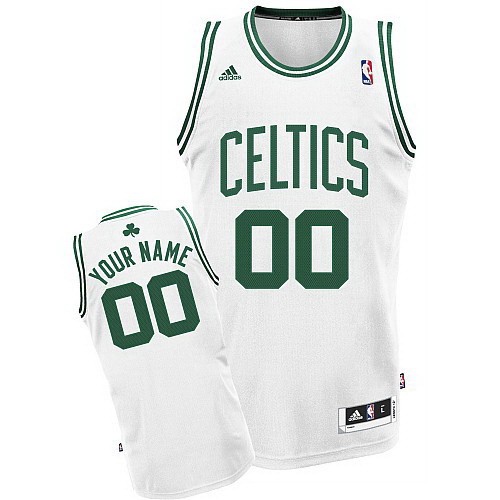Boston Celtics Customized White Swingman Adidas Jersey