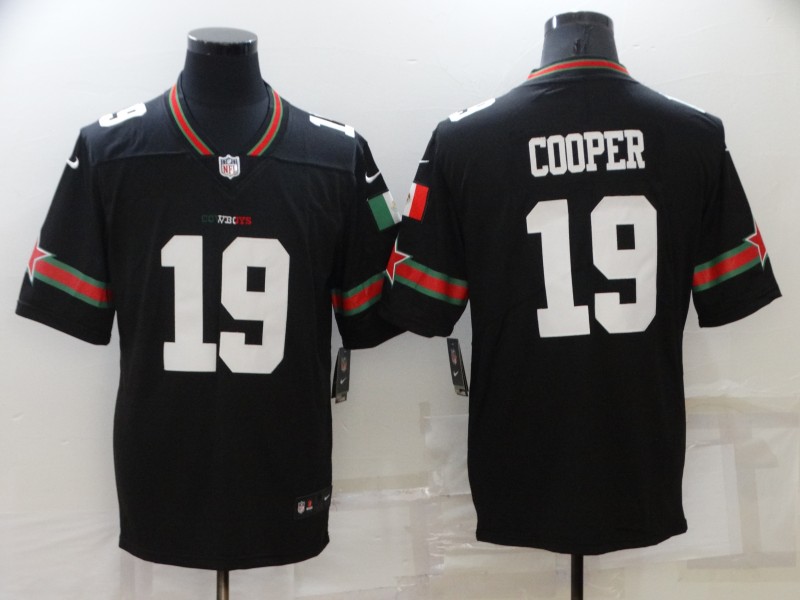 Men's Dallas Cowboys #19 Amari Cooper  Black  2022 Jersey  Mexico Edition
