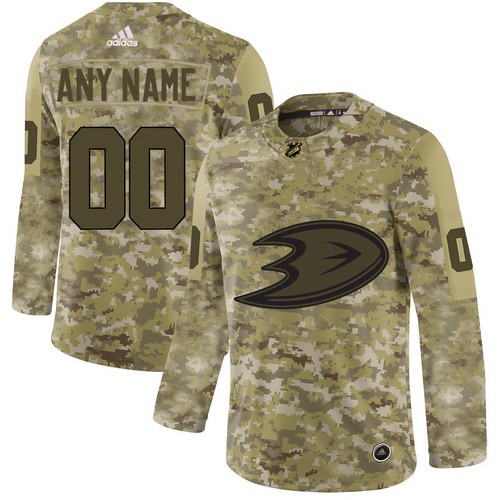 Women's Anaheim Ducks Customized Camo Authentic Jersey