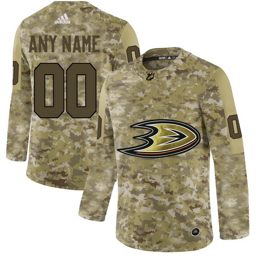 Men's Anaheim Ducks Customized Camo Fashion Authentic Jersey