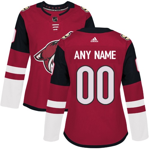 Women's Arizona Coyotes Customized Red Authentic Jersey