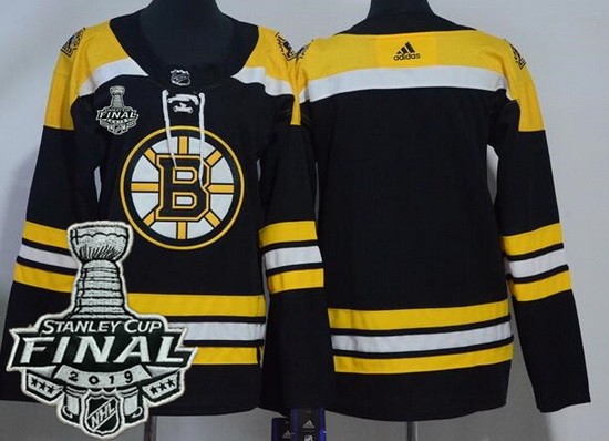 Youth Boston Bruins Blank Black 2019 Stanley Cup Finals Jersey