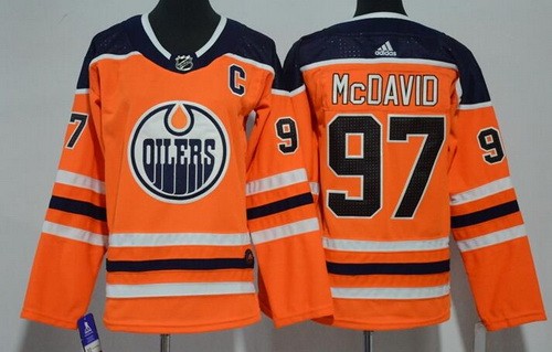 Youth Edmonton Oilers #97 Connor McDavid Orange Jersey