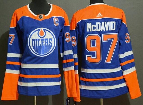 Youth Edmonton Oilers #97 Connor McDavid Blue Alternate Jersey