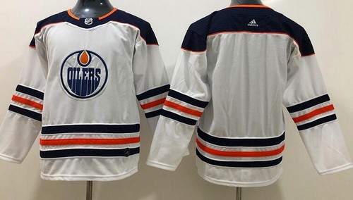 Youth Edmonton Oilers Blank White Jersey