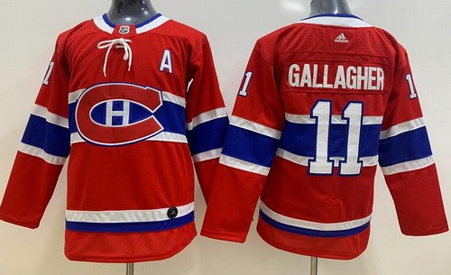 Youth Montreal Canadiens #11 Brendan Gallagher Red Jersey
