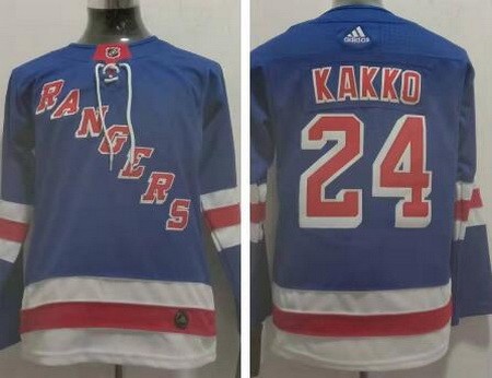 Youth New York Rangers #24 Kaapo Kakko Blue Authentic Jersey