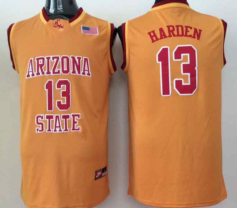 NCAA Men Arizona State Sun Devils Orange 13 Harden College Football Jersey
