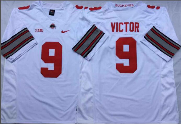 Mens NCAA Ohio State Buckeyes 9 Victor White College Football Jersey