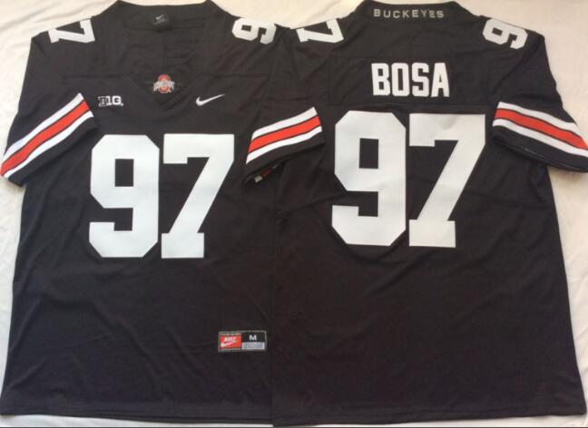 Mens NCAA Ohio State Buckeyes 97 Bosa Black College Football Jersey