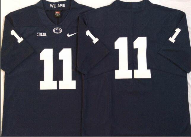 Mens NCAA Penn State Nittany Lions 11 Blue College Football Jersey