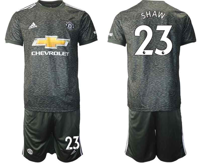 2020-21 Manchester United 23 SHAW Away Soccer Jersey