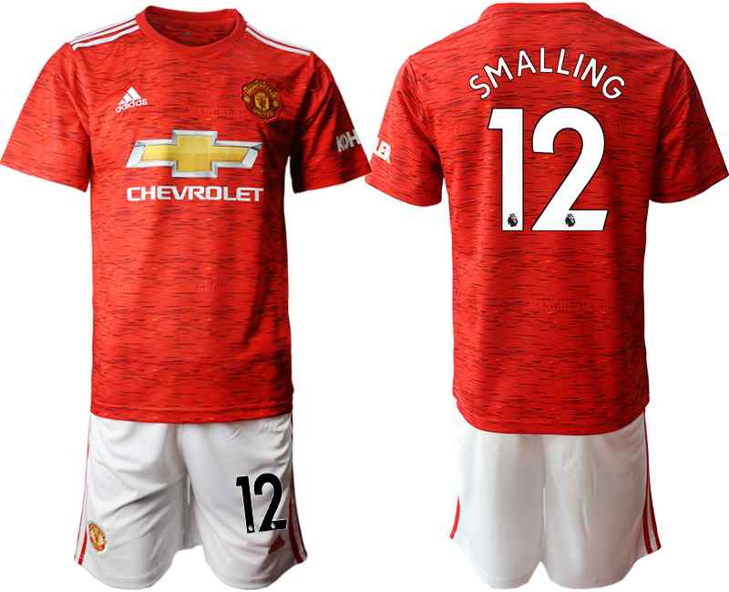 2020-21 Manchester United 12 SMALLING Home Soccer Jersey