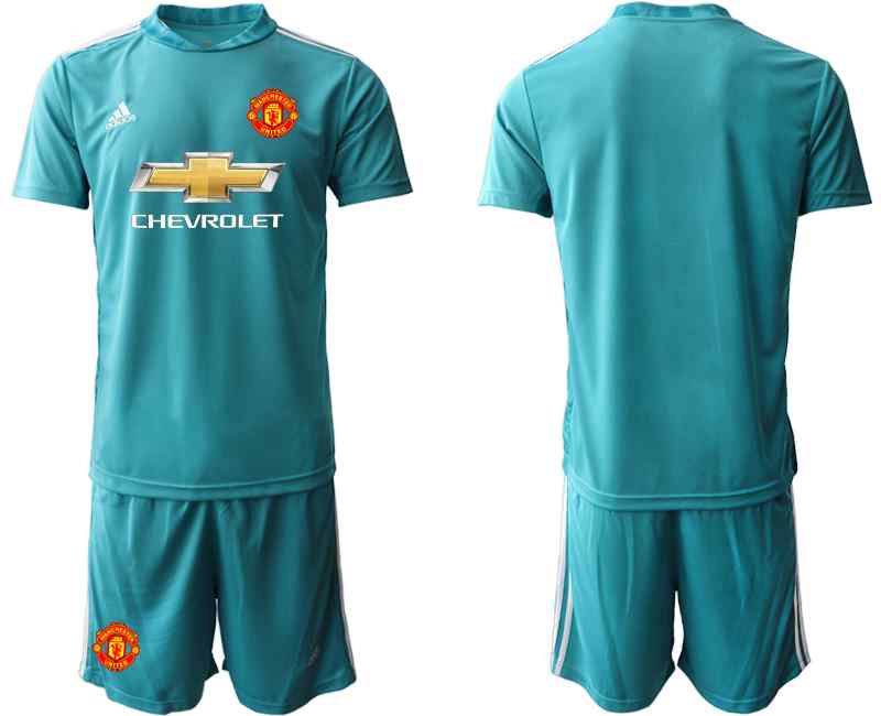 2020-21 Manchester United Blue Goalkeeper Soccer Jersey