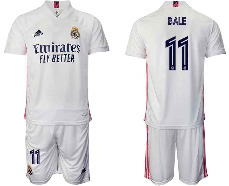 2020-21 Real Madrid 11 BALE Home Soccer Jersey