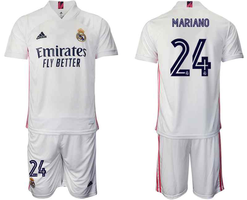2020-21 Real Madrid 24 MARIANO Home Soccer Jersey