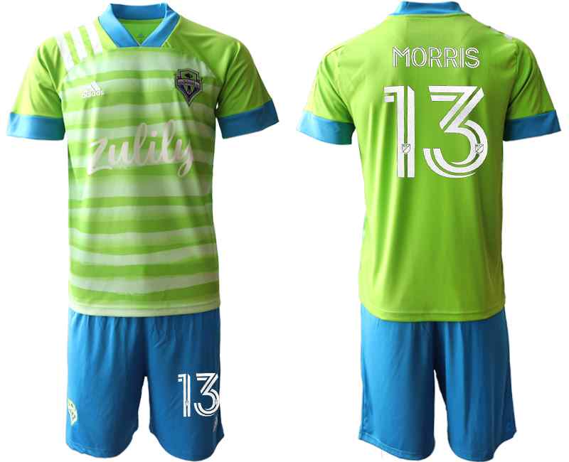2020-21 Seattle Sounders 13 MORRIS Home Soccer Jersey