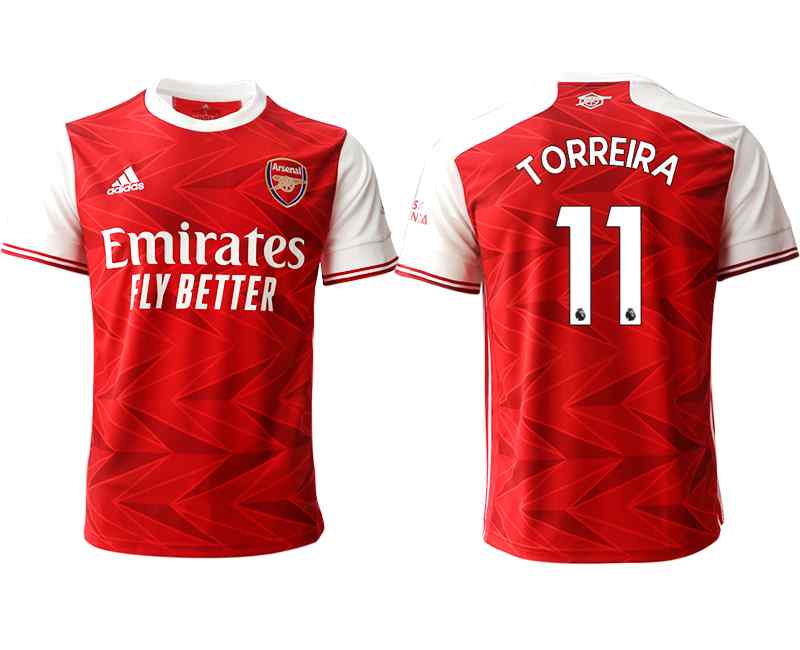 2020-21 Arsenal 11 TORREIRA Home Thailand Soccer Jersey