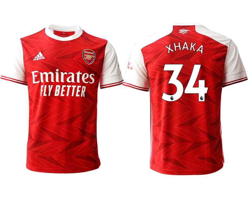 2020-21 Arsenal 34 XHAKA Home Thailand Soccer Jersey