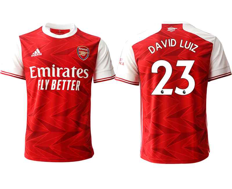 2020-21 Arsenal 23 DAVID LUIZ Home Thailand Soccer Jersey