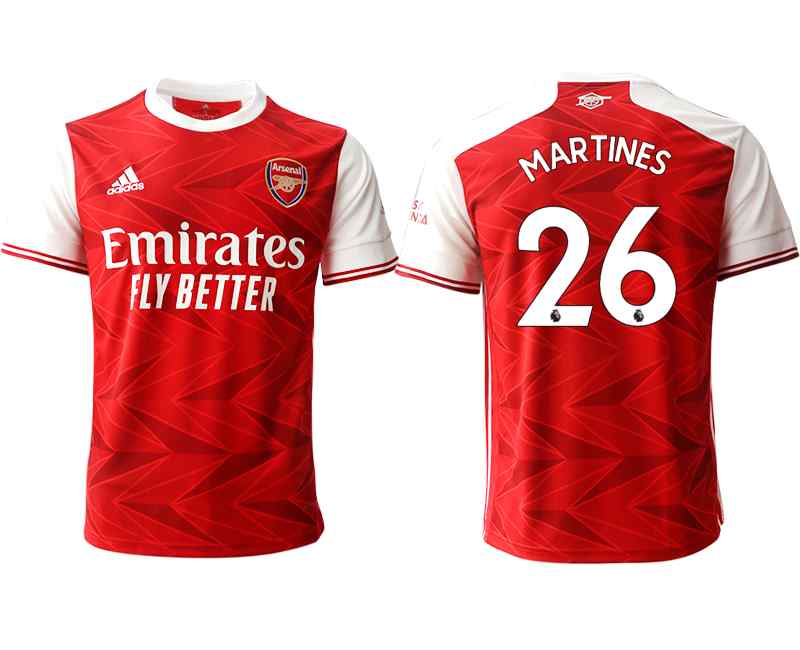2020-21 Arsenal 26 MARTINES Home Thailand Soccer Jersey