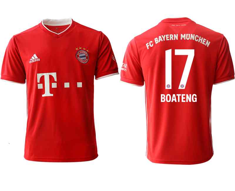 2020-21 Bayern Munich 17 BOATENG Home Thailand Soccer Jersey