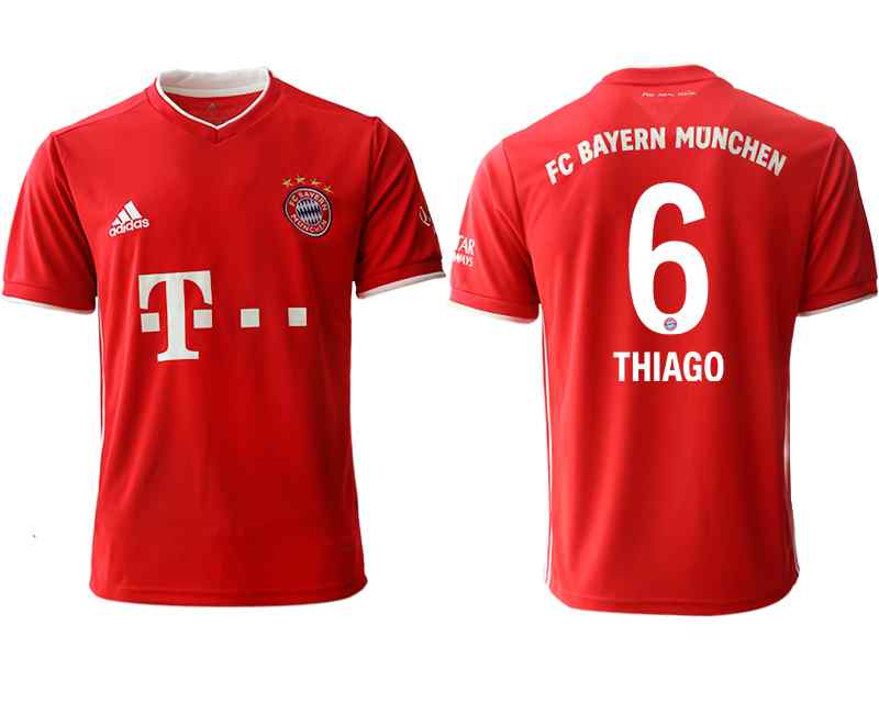 2020-21 Bayern Munich 6 THIAGO Home Thailand Soccer Jersey