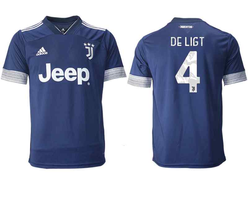 2020-21 Juventus 4 DE LIGT Away Thailand Soccer Jersey