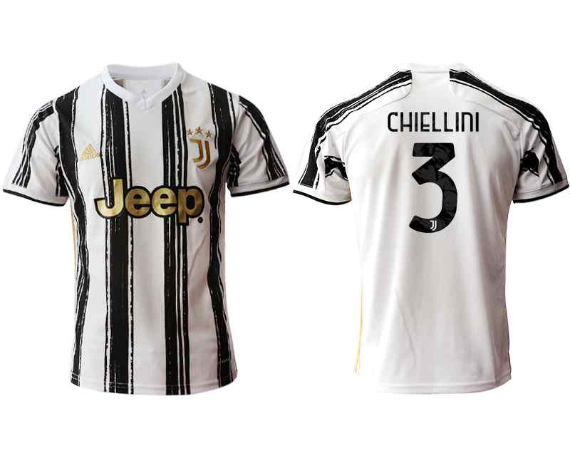2020-21 Juventus 3 CHIELLINI Home Thailand Soccer Jersey