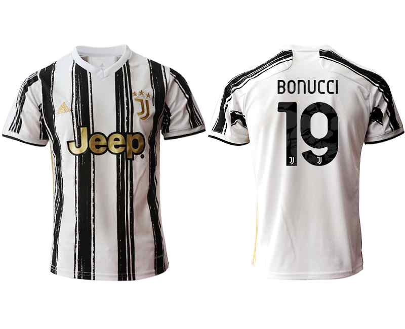2020-21 Juventus 19 BONUCCI Home Thailand Soccer Jersey