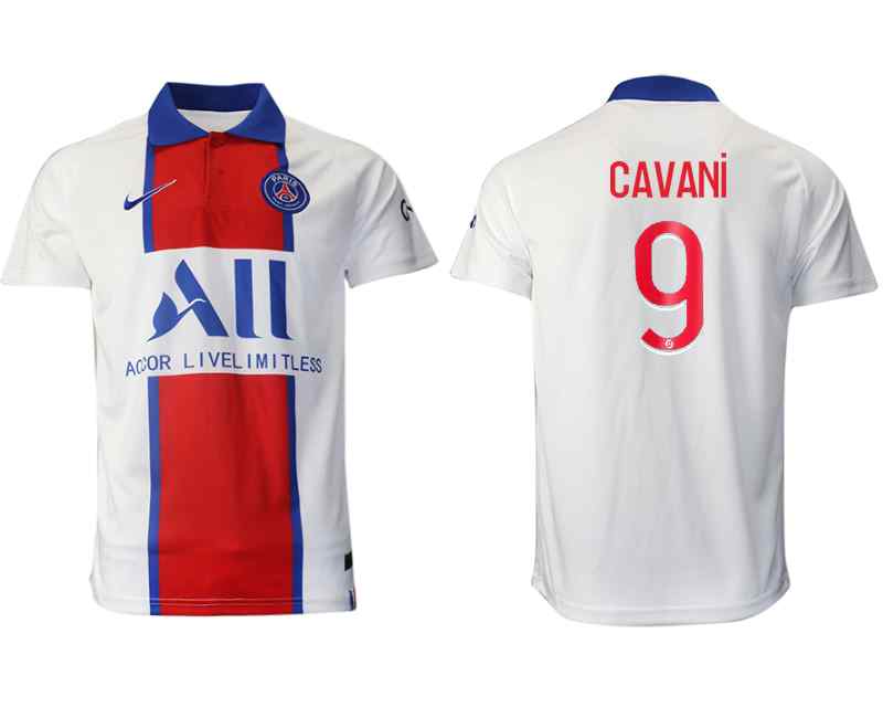 2020-21 Paris Saint Germain 9 CAVANI Away Thailand Soccer Jersey