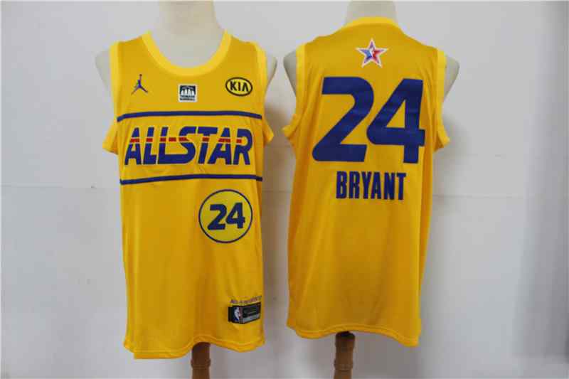 Lakers 24 Kobe Bryant Yellow 2021 NBA All-Star Jordan Brand Swingman Jersey