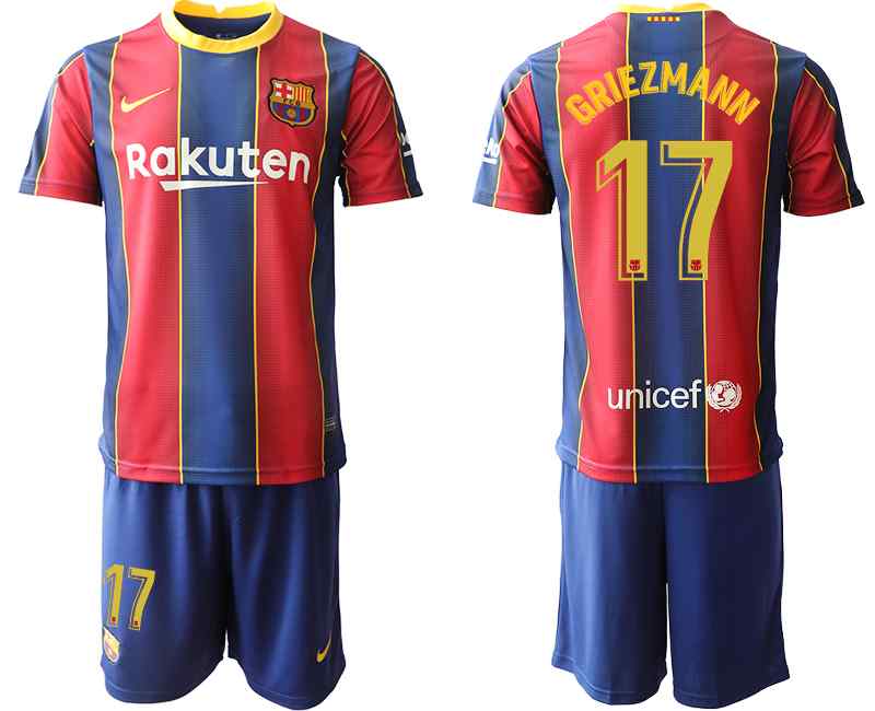 2020-21 Barcelona 17 GRIEZMANN Home Soccer Jersey